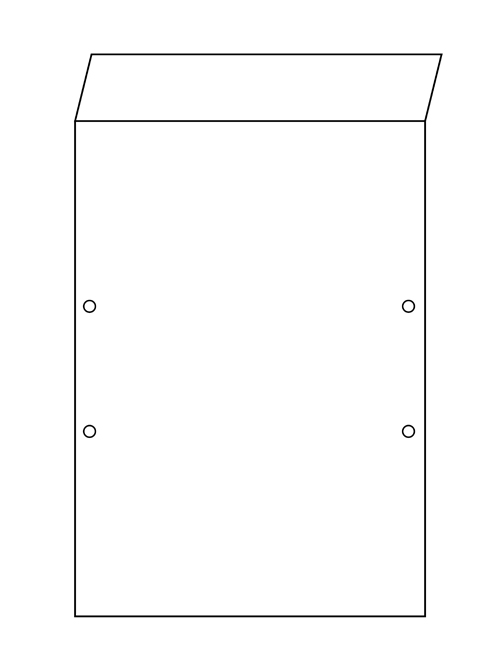 Abdeckpappe - Premium Plus 450 DIN A4 mit Beschriftungsklappe