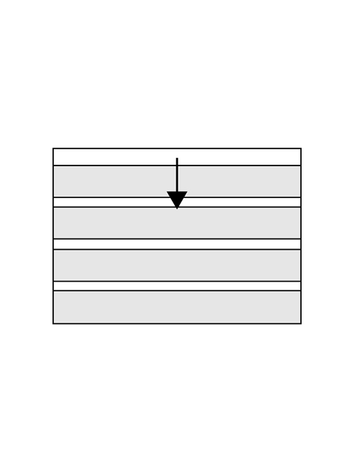 Clear cover cards CHRONOLUX - 4 strips 20 x 2,2